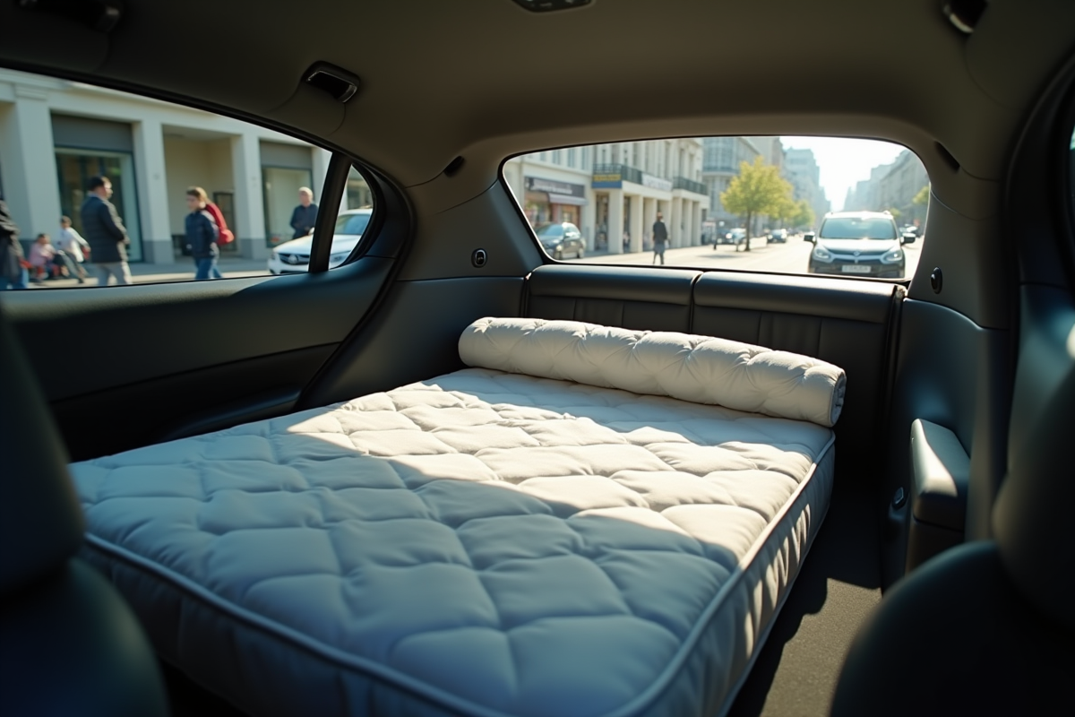 matelas voiture